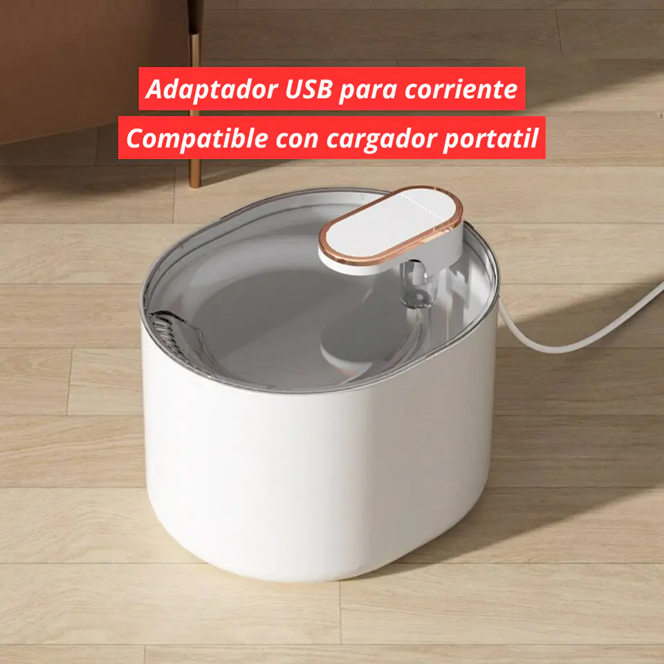 Bebedero Automático Gatos Perros Fuente Agua 3L 3