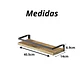 Estanteria Minimalista Moderna 2 Niveles Flotante De Madera  - Miniatura 6