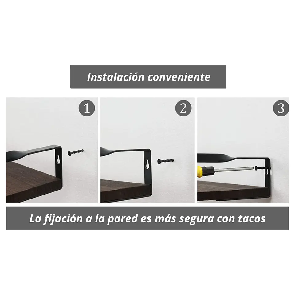 Estanteria Minimalista Moderna 2 Niveles Flotante De Madera  5
