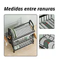 Escurridor Secador De Platos 3 Niveles Estructura De Acero - Miniatura 5