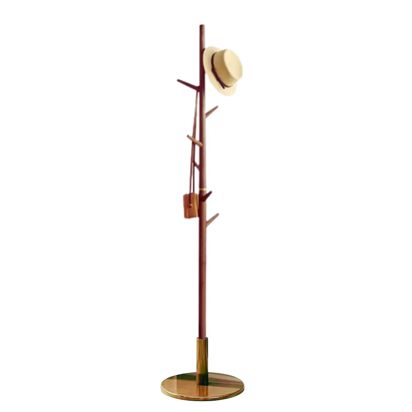 Perchero Madera 8 Ganchos Para Ropa Y Abrigos Minimalista 11