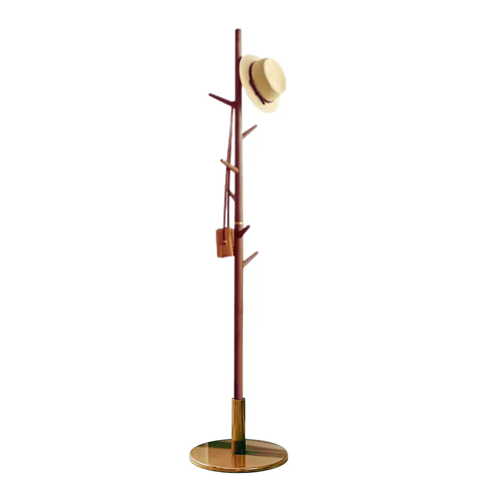 Perchero Madera 8 Ganchos Para Ropa Y Abrigos Minimalista 11