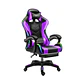 Silla Gamer Con Luz Rgb Reposapiés Y Masajeador Reclinable - Miniatura 8