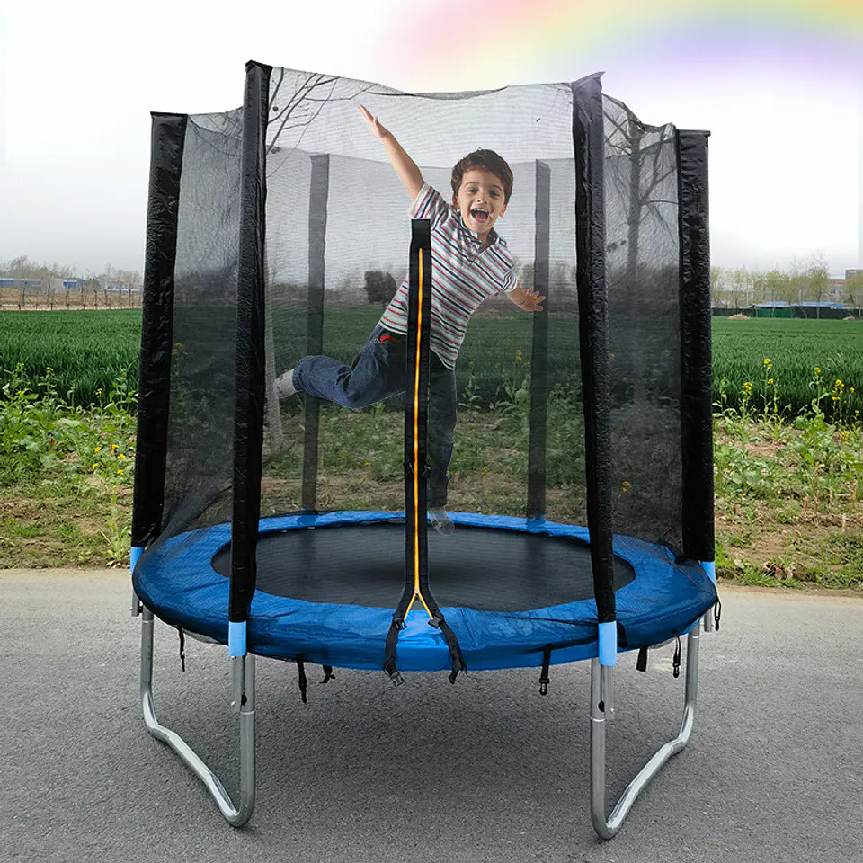 Cama Elástica Trampolín Exterior Con Malla 2.44 X 2.3 M 4