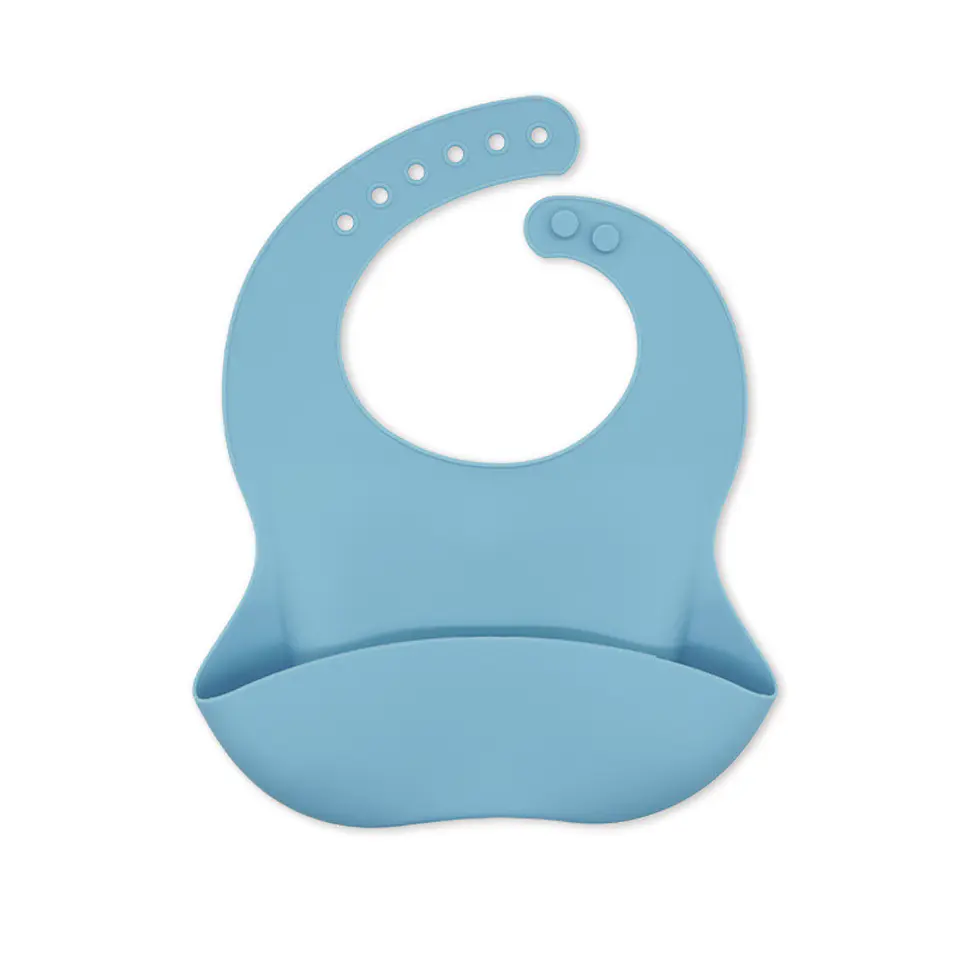 Babero Impermeable Para Bebes De Silicona Lavable 4