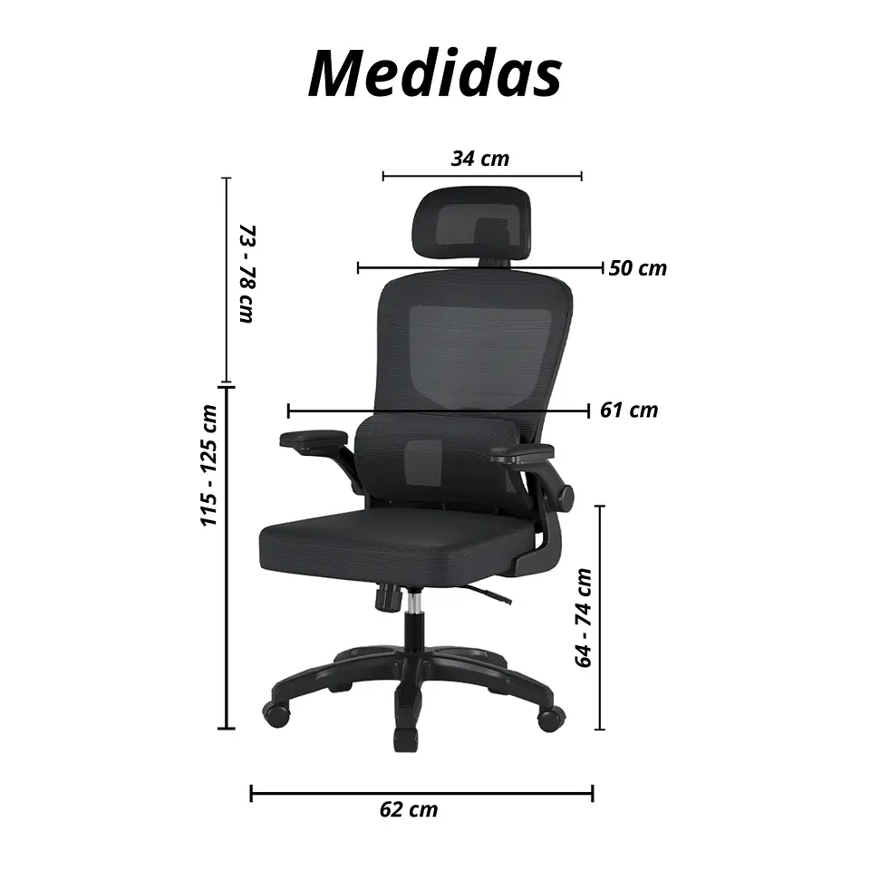 Silla Escritorio Homework Ergonómica Reposo Lumbar Cintura 5