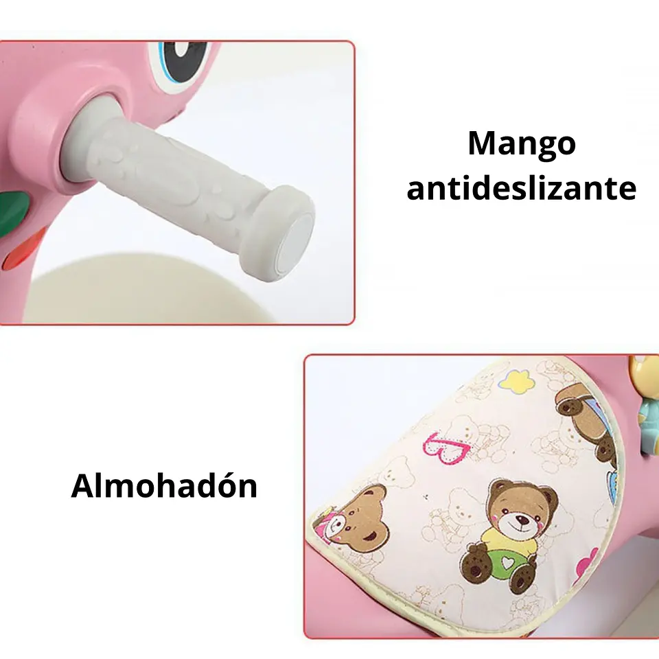 Caballo Balancín Correpisos Juguete Montable Doble Función 7