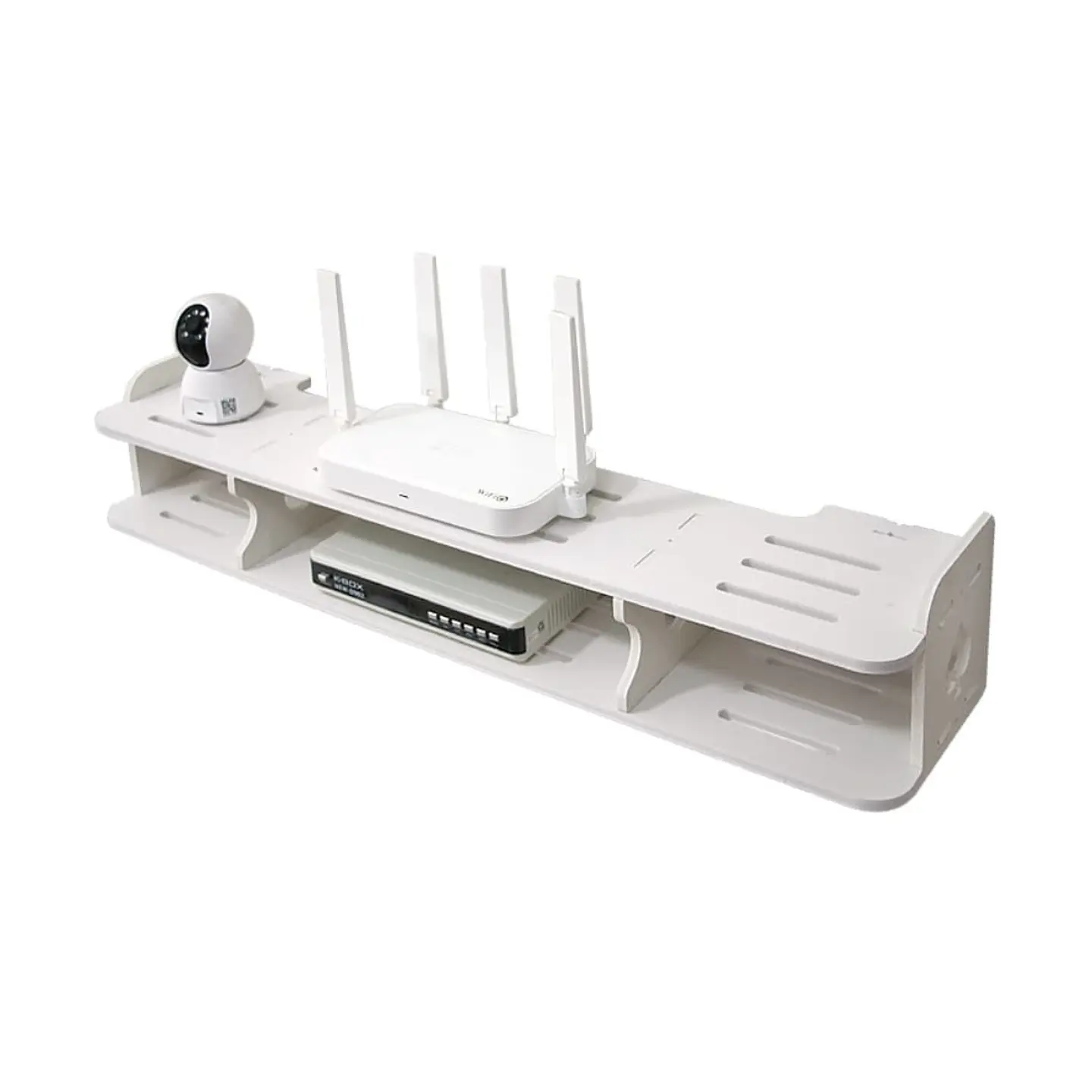 Estanteria Soporte Flotante de Pared para TV, Organizador 1