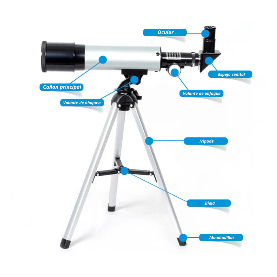 Telescopio Astrónomico Monocular Con Tripode F36050 5