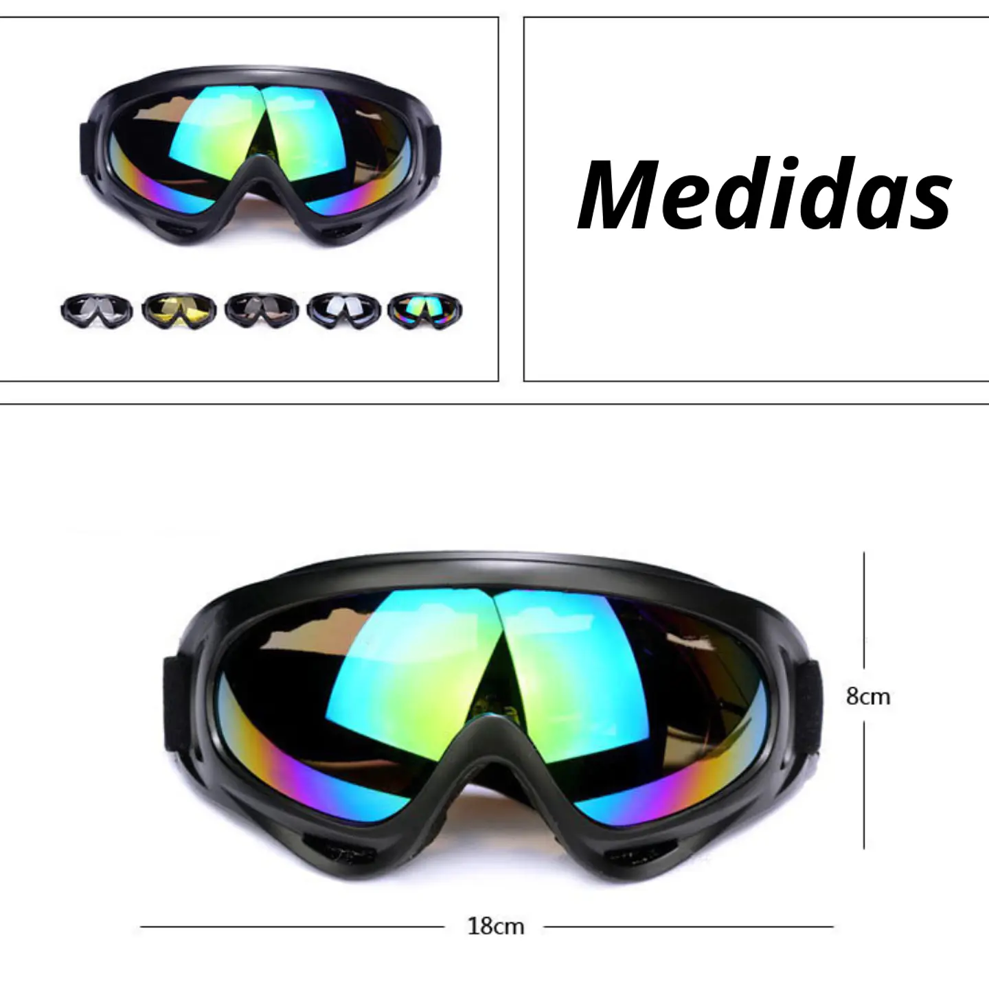 Antiparras Gafas De Sol Lentes De Nieve Ski Snowboard 5