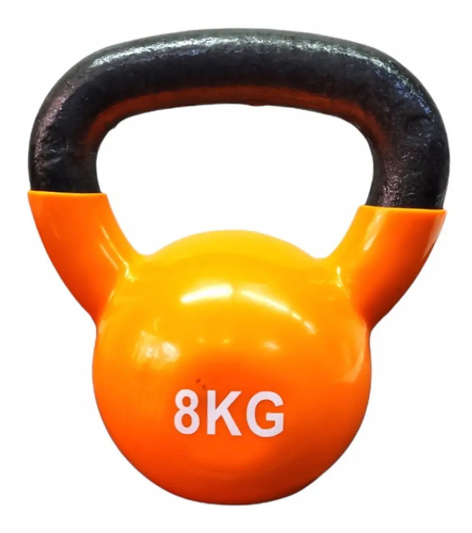 Pesa Rusa Kettlebell 8kg Acero Y Vinilo (Reacondicionado)  1