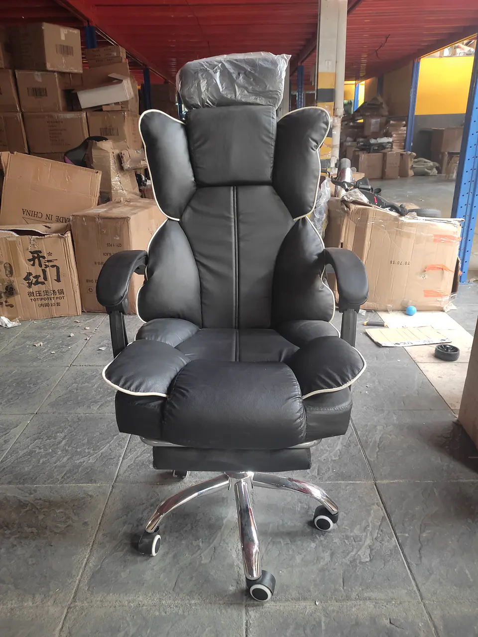 Silla Pc Negra Sillón Regulable Ejecutiva Oficina Escritorio (Reacondicionado) 2