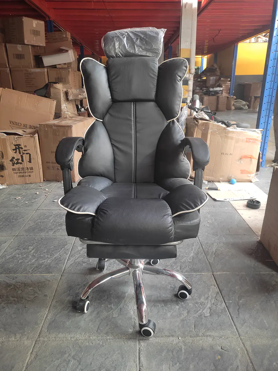 Silla Pc Negra Sillón Regulable Ejecutiva Oficina Escritorio (Reacondicionado) 4