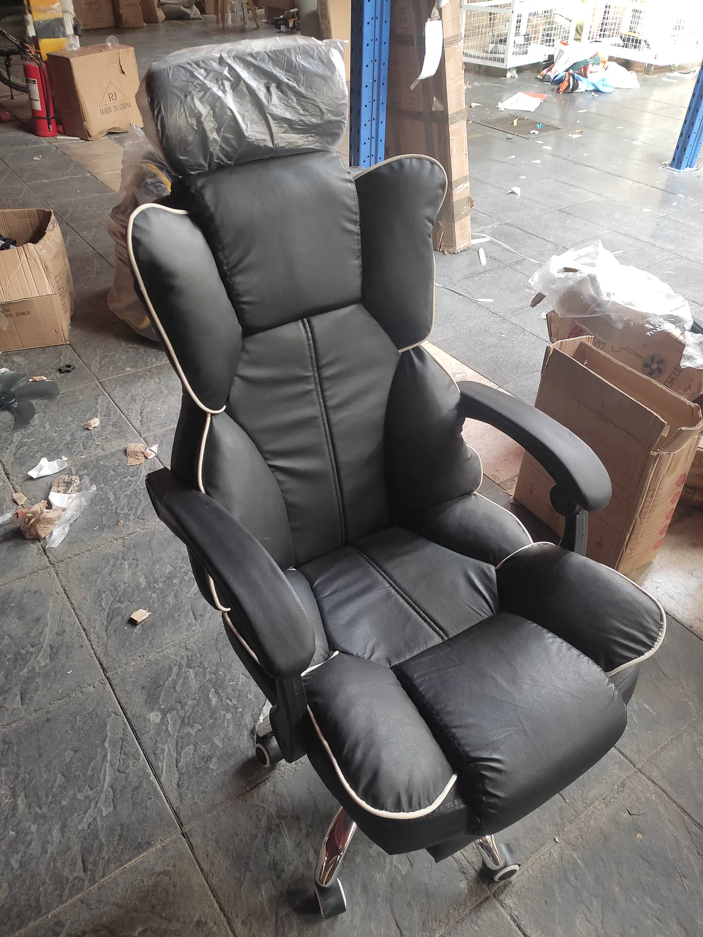 Silla Pc Negra Sillón Regulable Ejecutiva Oficina Escritorio (Reacondicionado) 5