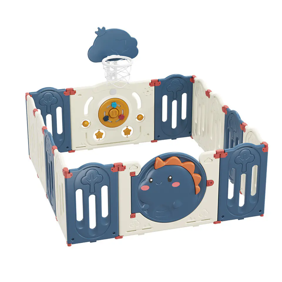 Corral De Juegos Infantil Dinosaurio Plegable 190cm X 190cm 3