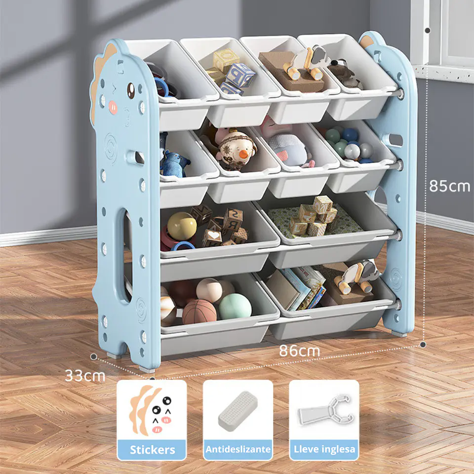 Organizador De Juguetes Para Niños Estante Almacenador 2