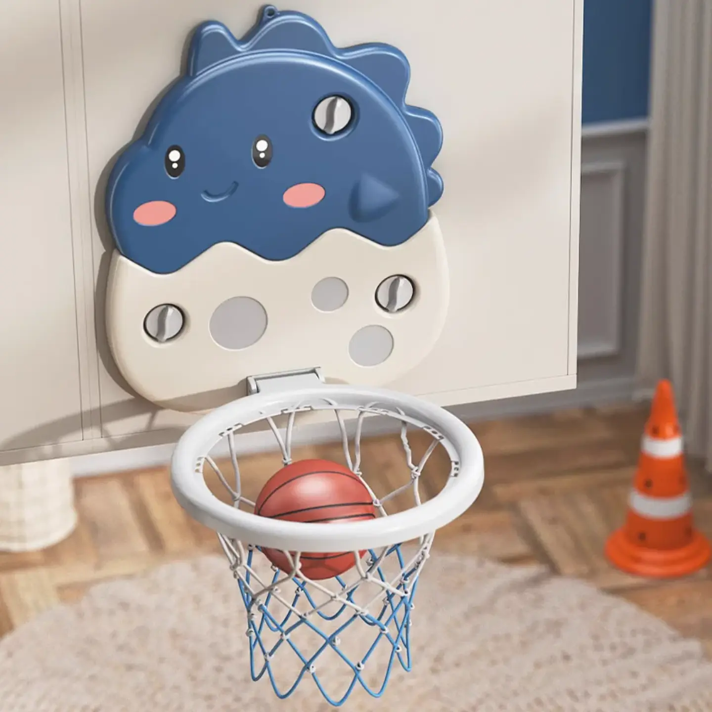 Aro De Basketball Para Niños Dinosaurio Infantil Ajustable 2