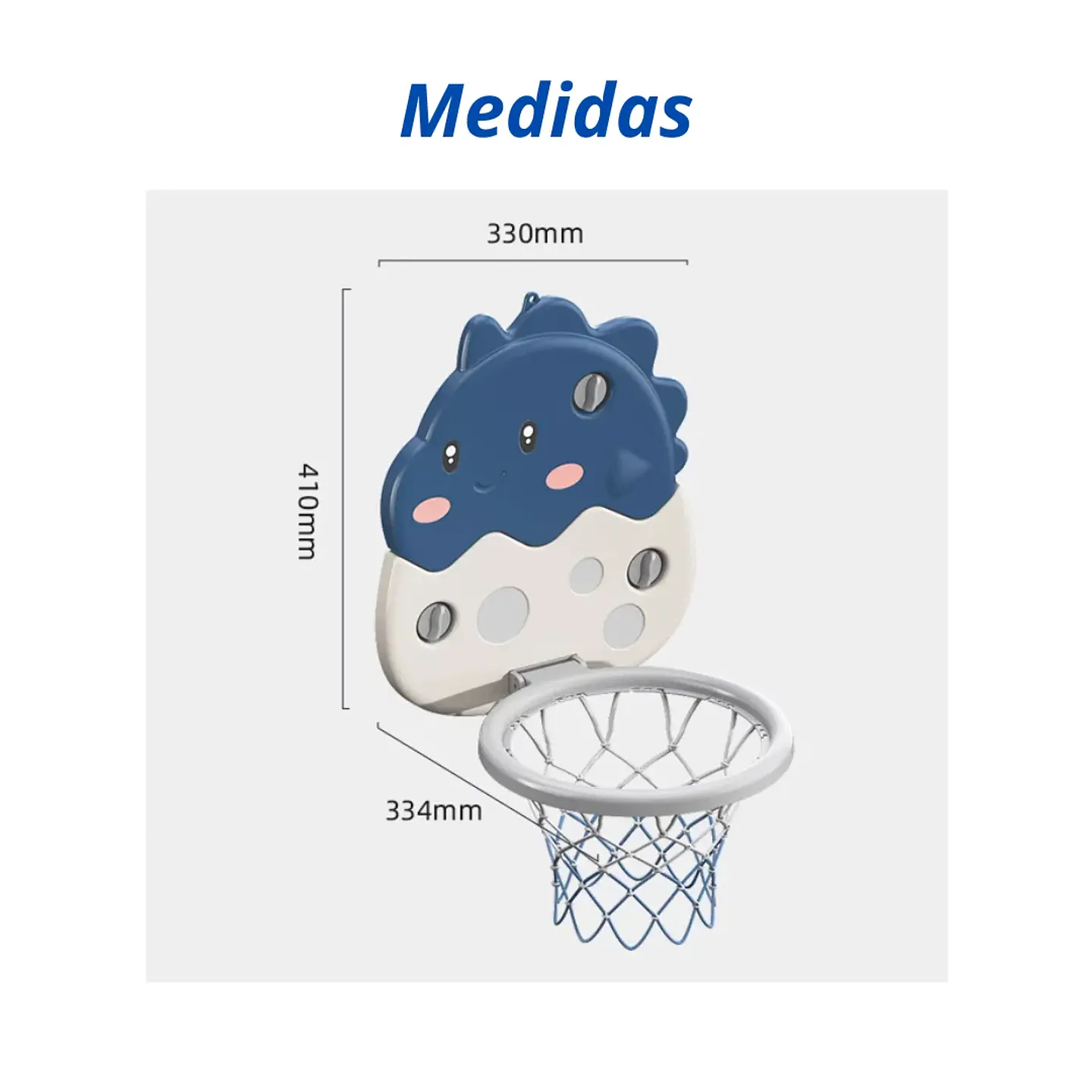 Aro De Basketball Para Niños Dinosaurio Infantil Ajustable 5