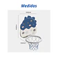 Aro De Basketball Para Niños Dinosaurio Infantil Ajustable - Miniatura 5