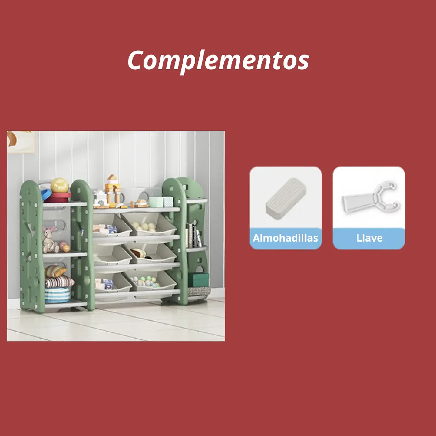 Gabinete Organizador Vitrina De Juguetes Para Niños 4