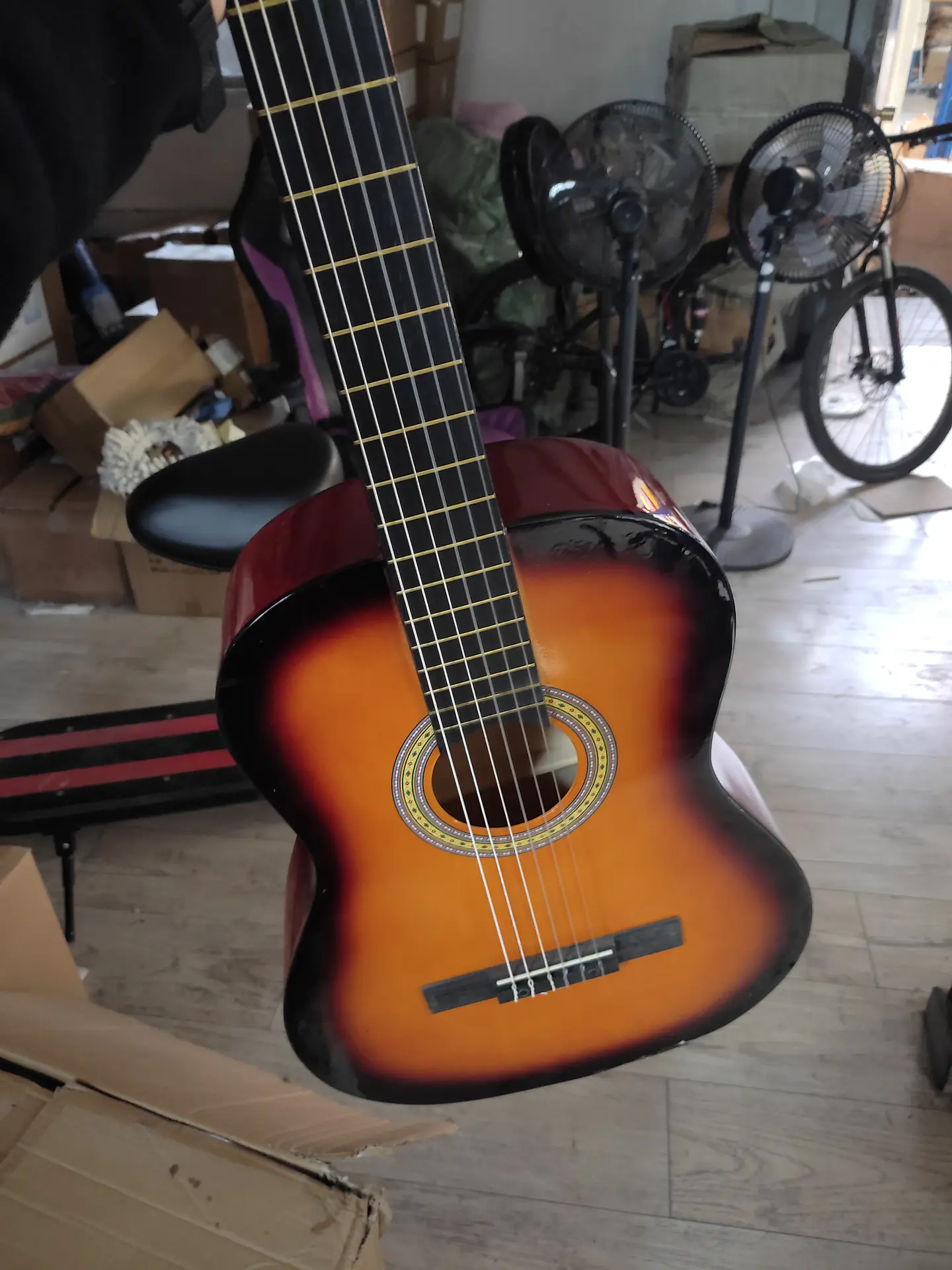 Guitarra Clasica Redondeada Con Varilla De Ajuste 99cm (Reacondicionado) 6