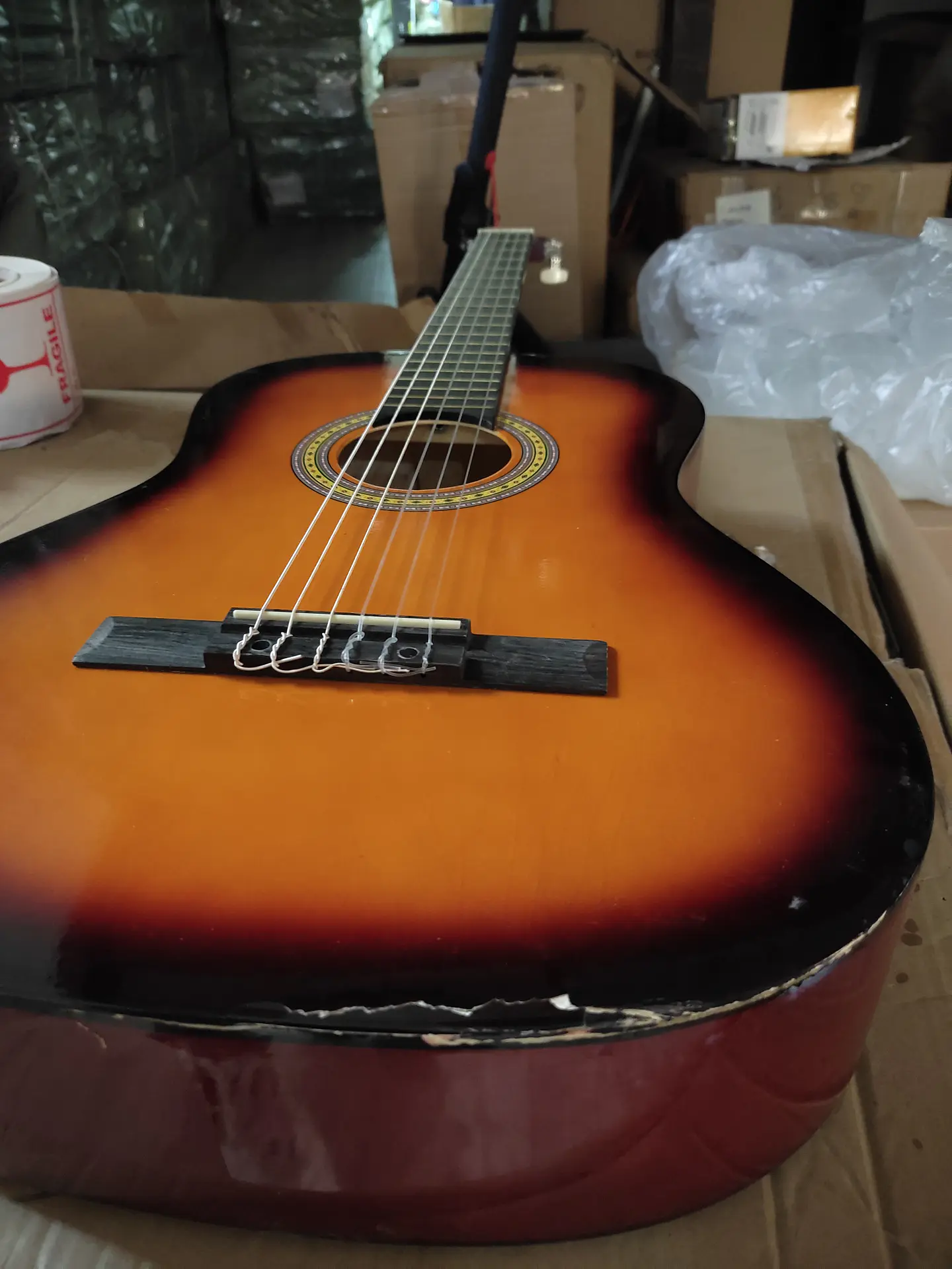 Guitarra Clasica Redondeada Con Varilla De Ajuste 99cm (Reacondicionado) 9