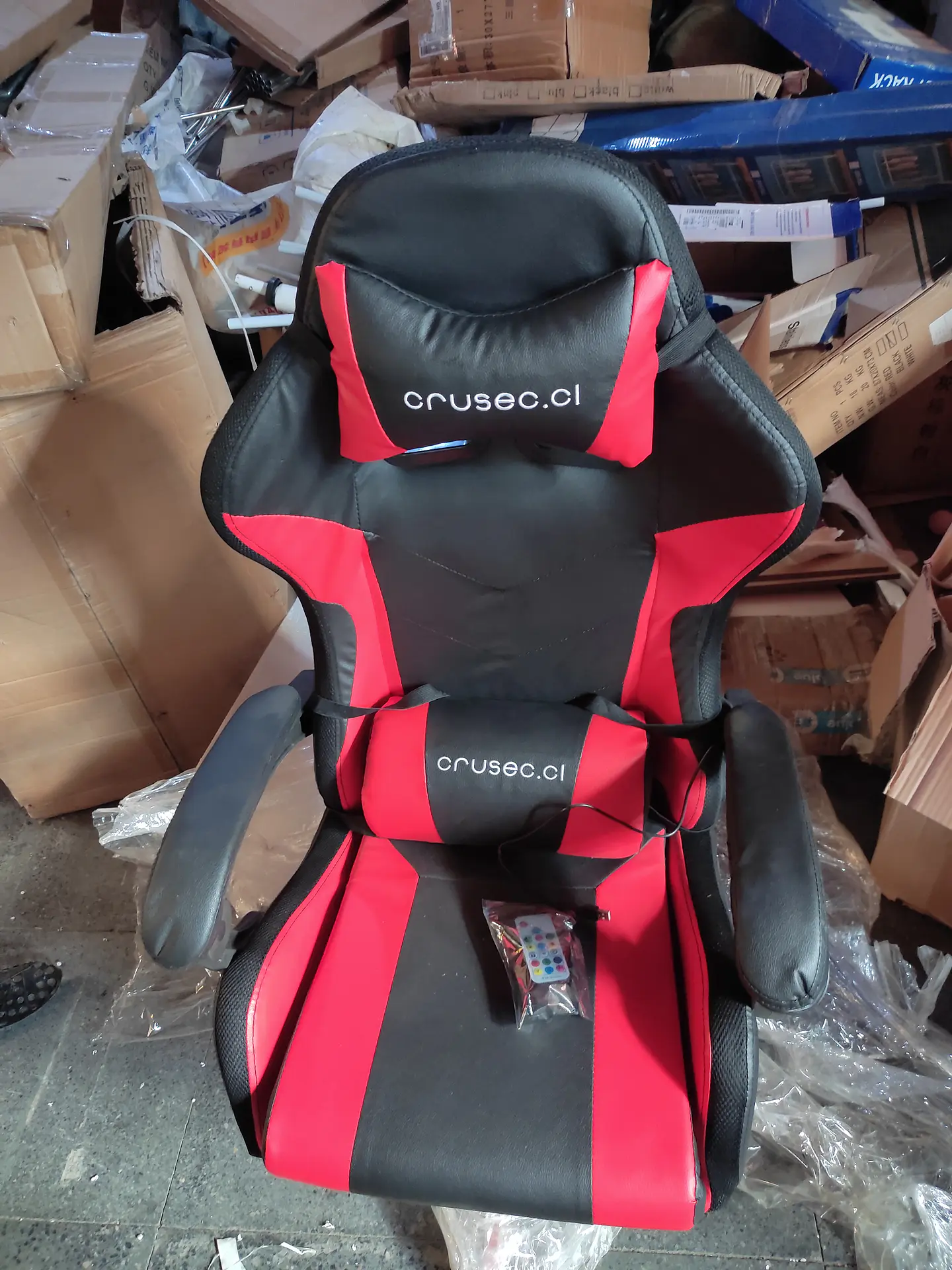 Silla Gamer Con Luz Rgb Reposapiés Y Masajeador Reclinable (Reacondicionado) 4