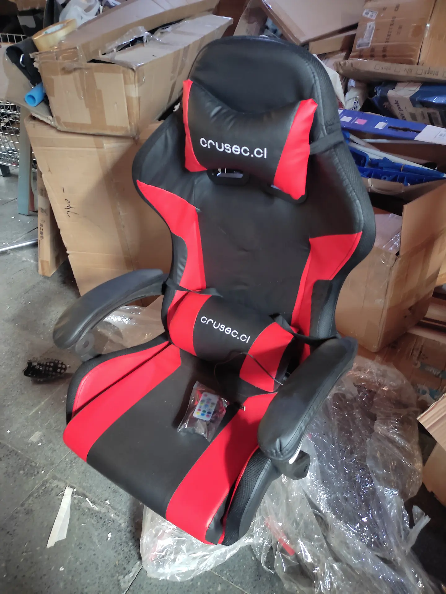 Silla Gamer Con Luz Rgb Reposapiés Y Masajeador Reclinable (Reacondicionado) 5
