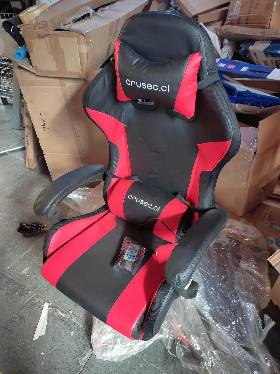 Silla Gamer Con Luz Rgb Reposapiés Y Masajeador Reclinable (Reacondicionado) 6