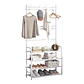 Perchero Organizador De Ropa Con 4 Niveles Zapatero Hierro - Miniatura 1