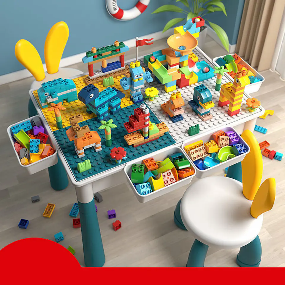 Juego De Lego Multiuso Recreación Infantil Mesa Y Accesorios 4