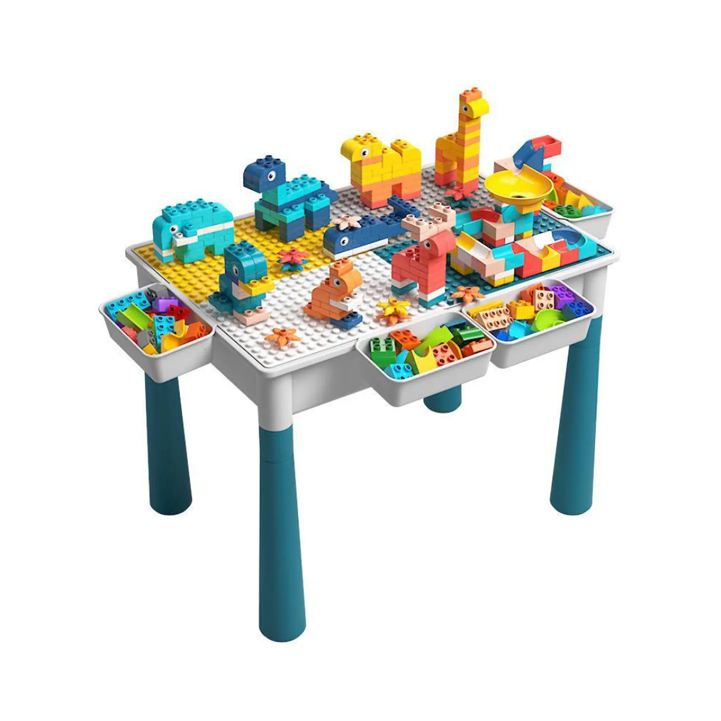 Juego De Lego Multiuso Recreación Infantil Mesa Y Accesorios 5