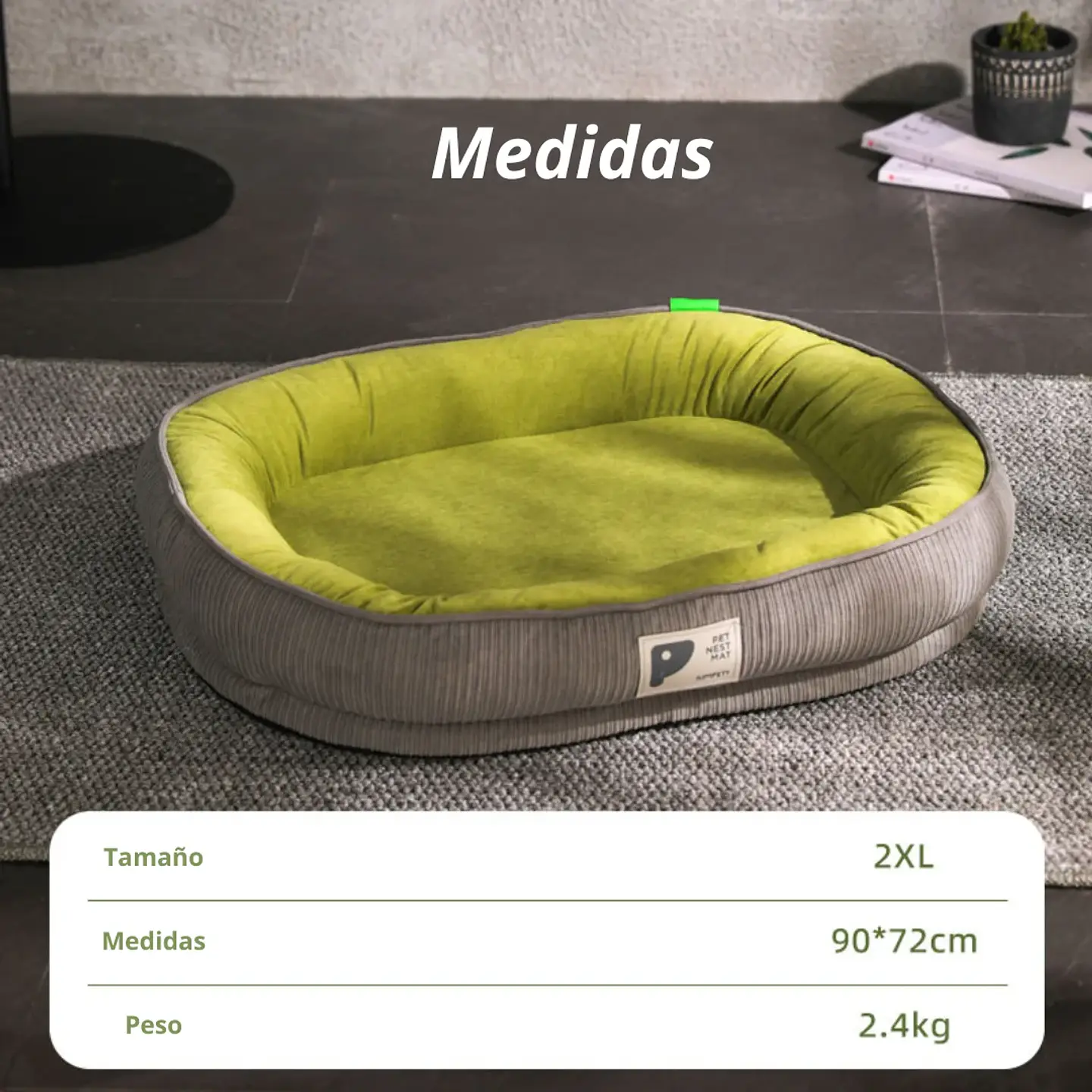 Cama Para Mascotas Bordes Acolchados Tamaño Grande 2xl 5