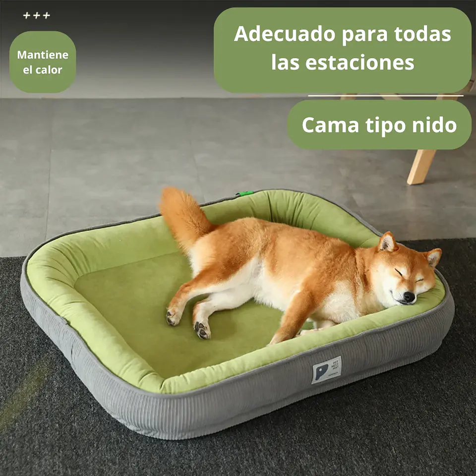 Cama Para Mascotas Bordes Acolchados Tamaño Mediano L 4