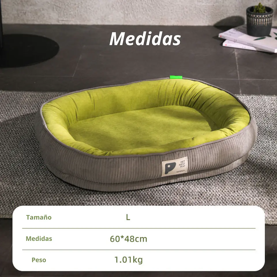 Cama Para Mascotas Bordes Acolchados Tamaño Mediano L 5