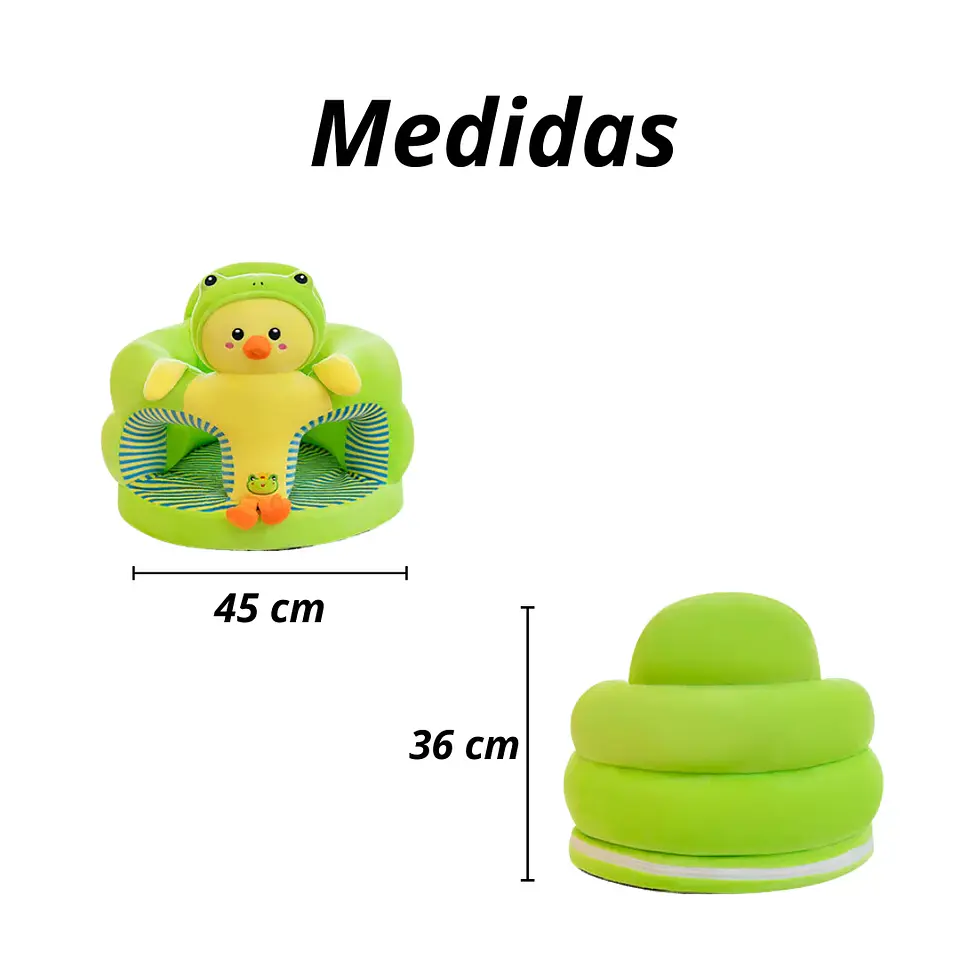 Asiento De Bebé Acolchado De Peluche Seguridad Anticaida 4
