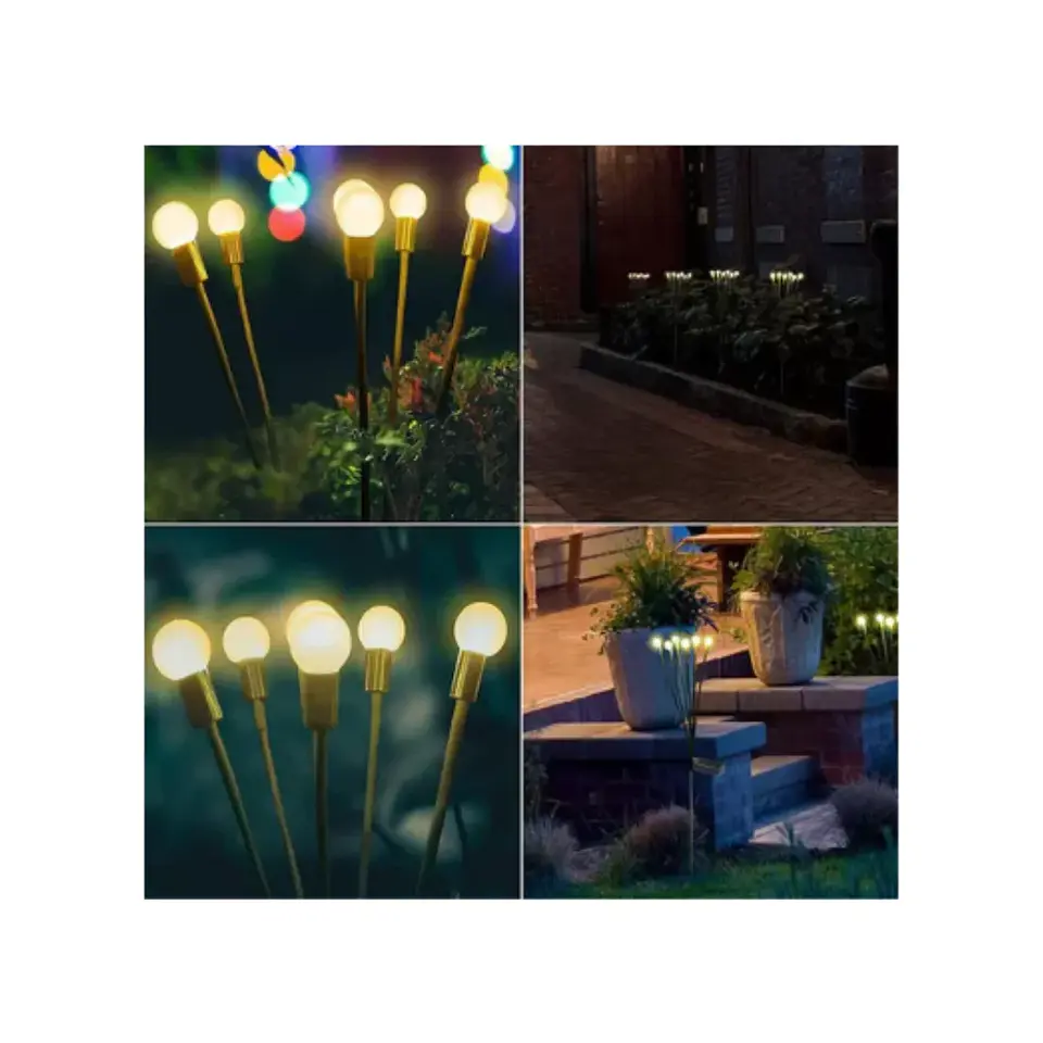 Pack 2 Luces Led En Ramo Energía Solar Exterior 6