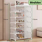 Zapatero De 7 Niveles Metal Organizador + Cortina - Miniatura 2