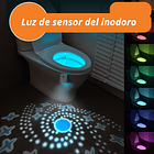 Luz Led Nocturna Para Baño Inodoro Sensor Color Ajustable 2