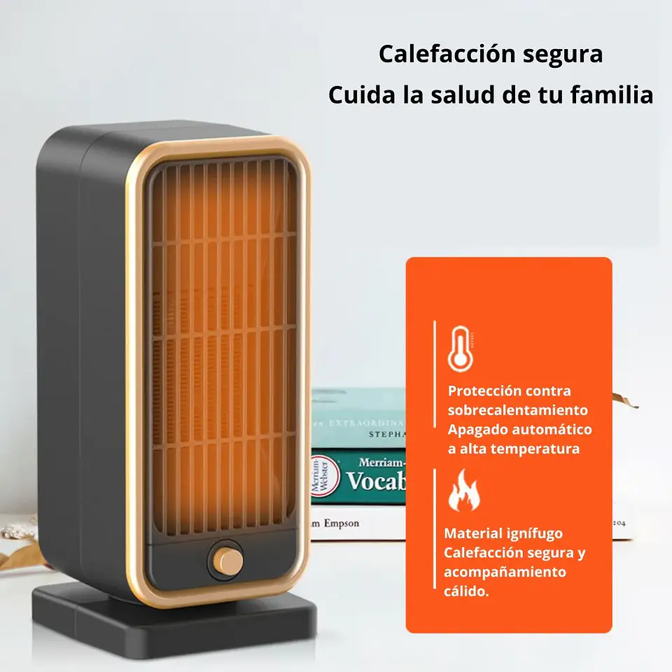 Calefactor De Ambiente Eléctrico Portátil 500wts 2