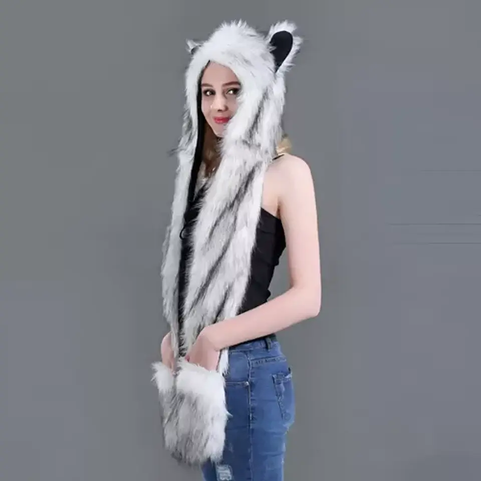 Gorro Kawai Con Orejas Y Bolsillo Unisex De Invierno 3