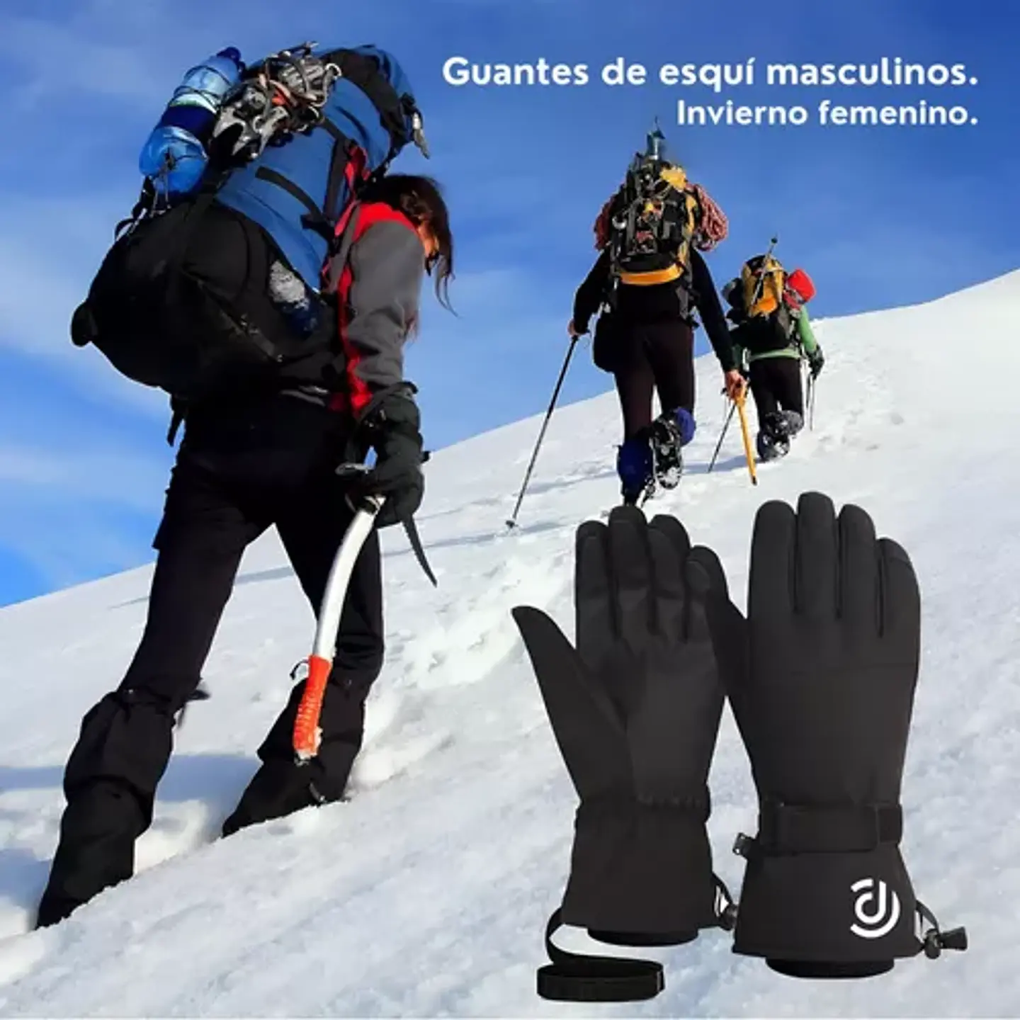 Guantes Para Invierno Y Deportes De Nieve Unisex Sintéticos 3