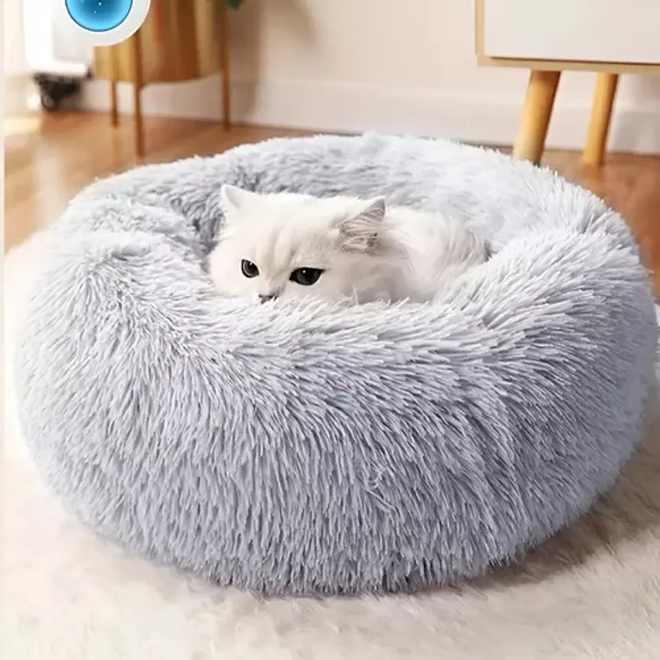 Cama Para Perros De Felpa - Raza Mediana 70cm De Diámetro 4
