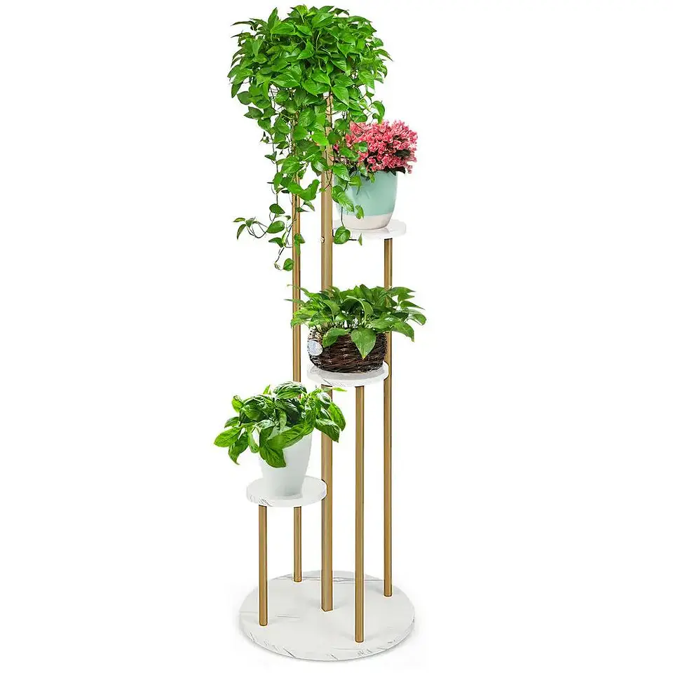 Soporte De 4 Niveles Para Macetas Plantas Decorativo 1