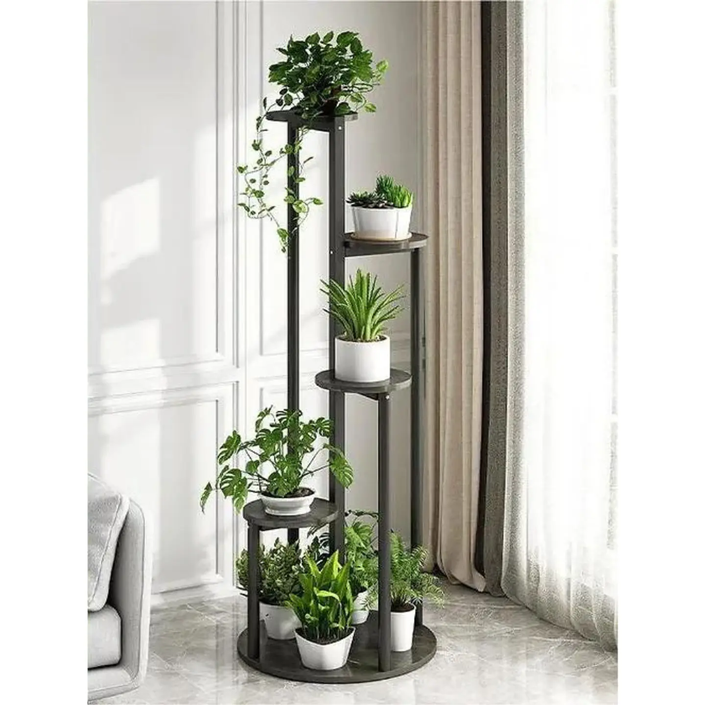 Soporte De 4 Niveles Para Macetas Plantas Decorativo 6