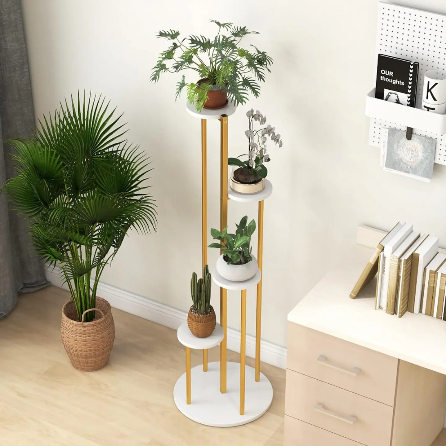 Soporte De 4 Niveles Para Macetas Plantas Decorativo 10