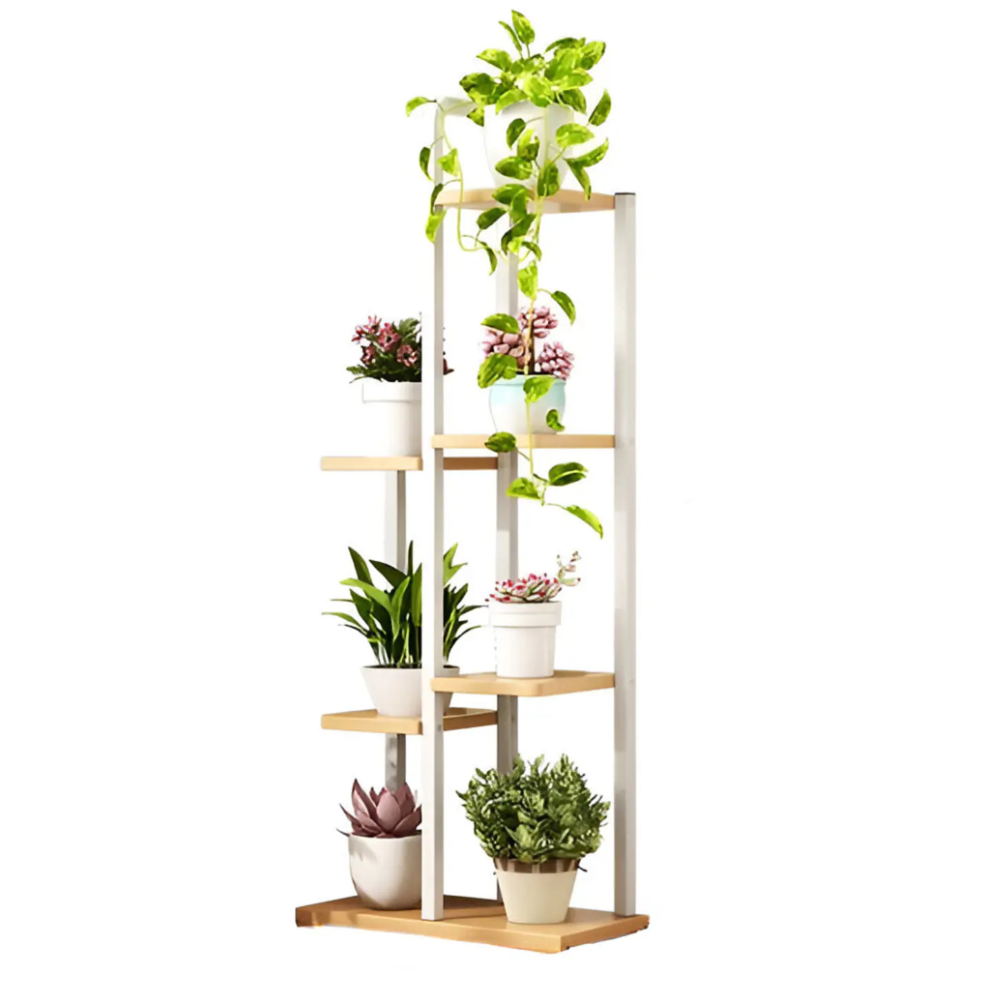 Soporte De 7 Espacios Para Macetas Plantas Decorativo 1
