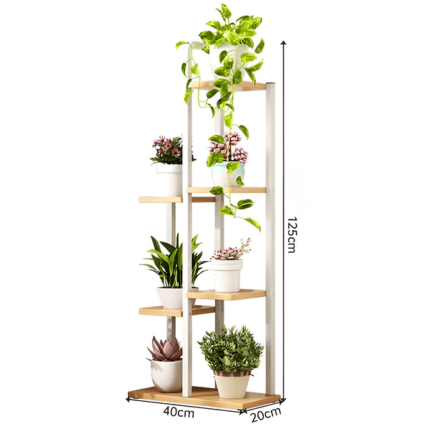 Soporte De 7 Espacios Para Macetas Plantas Decorativo 2