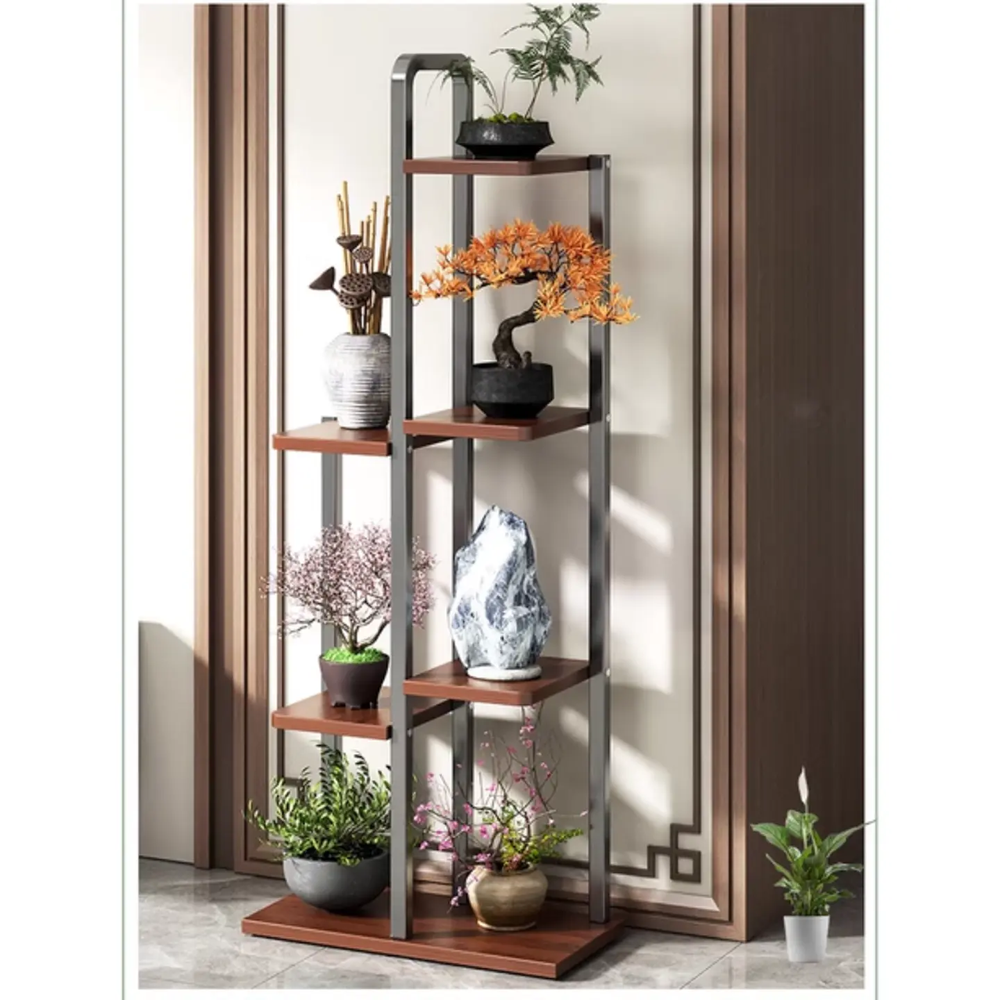 Soporte De 7 Espacios Para Macetas Plantas Decorativo 3