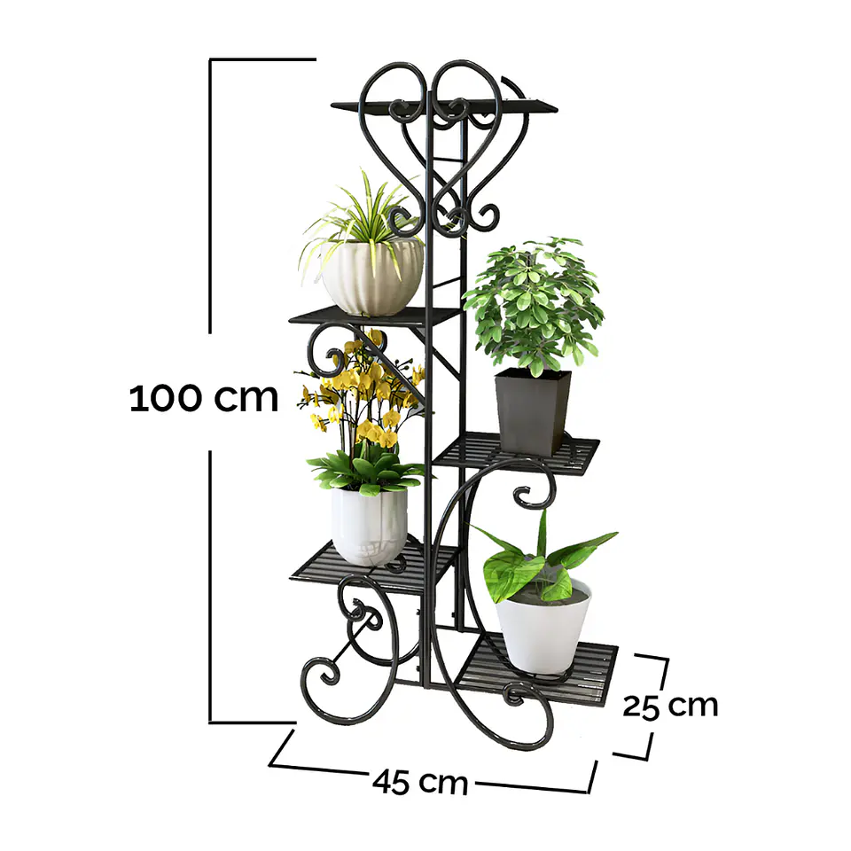 Soporte De 5 Niveles Para Macetas Plantas Decorativo 3